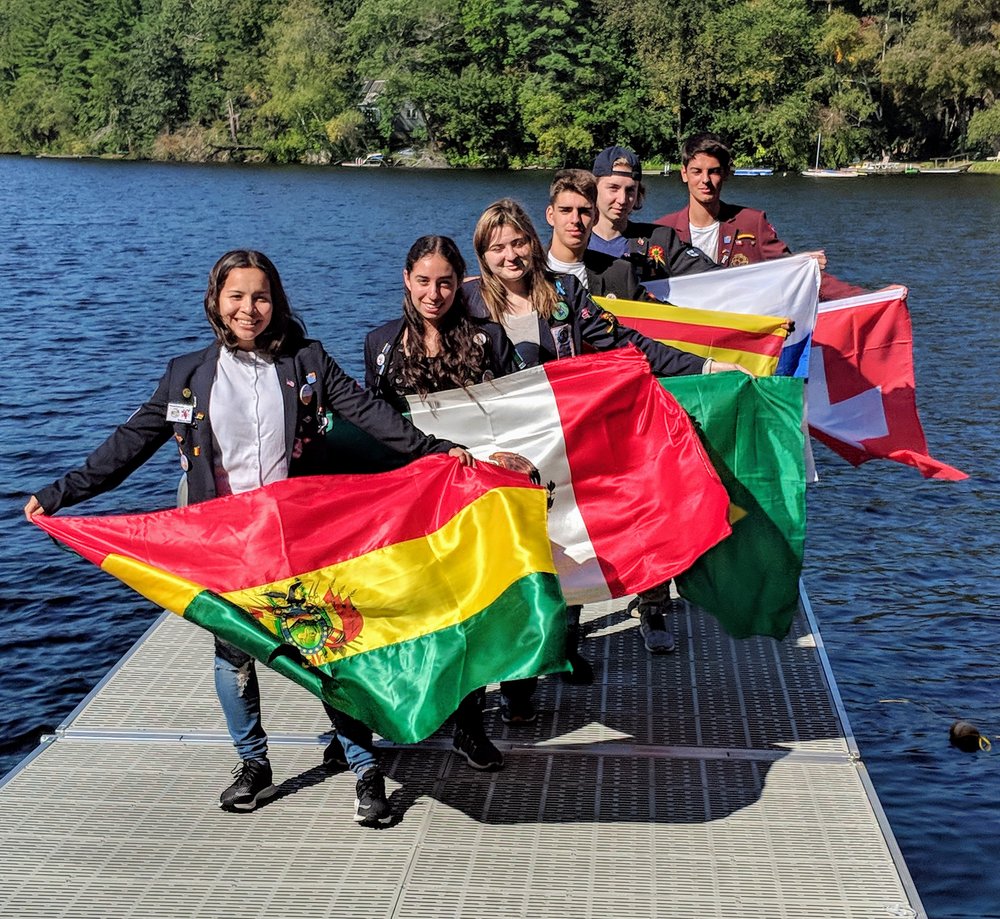Students at Camp Rotary