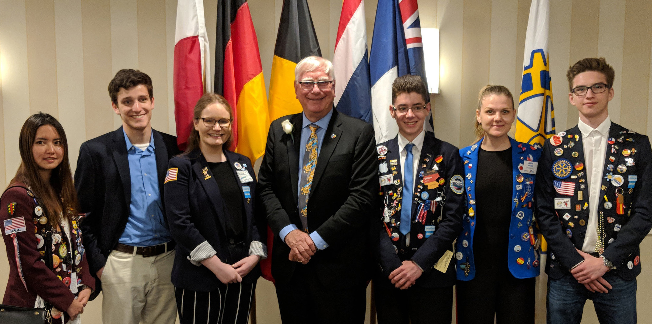 RYE Students with RI President Ian Riseley